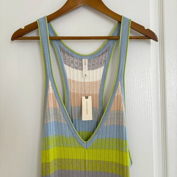 Daily Practice Tuvalu Striped Knit Dress Medium Sleeveless NEW NWT Anthropologie - Picture 3 of 9